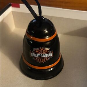 2010 Harley-Davidson Black and Orange Bell Ornament